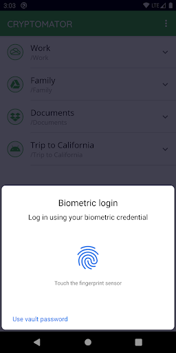 Cryptomator screenshot