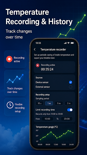 Indoor thermometer screenshot