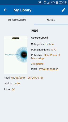 My Library screenshot