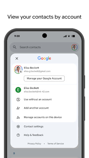 Contacts screenshot