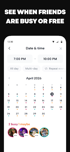Howbout: shared calendar screenshot