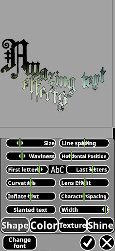 xCanvas: Font lettering design screenshot