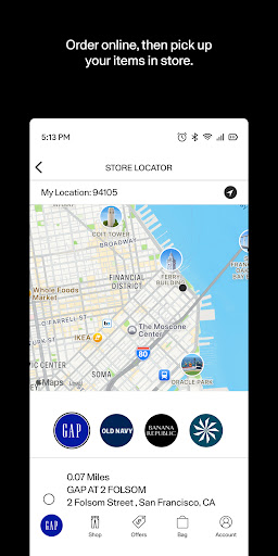 Gap screenshot