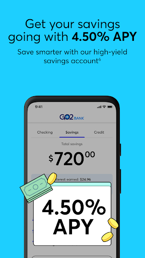 GO2bank: Mobile banking screenshot