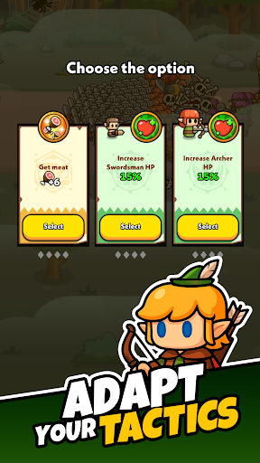 Tiny Warriors Rush - Idle TD screenshot