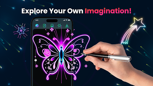 Magic Doodle: Glow Art Drawing screenshot