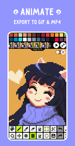 Pixel Studio PRO: editor screenshot