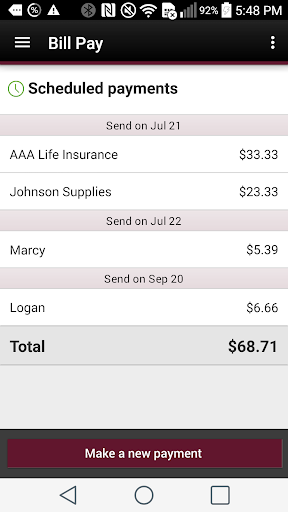 Mechanics Bank Mobile Banking screenshot