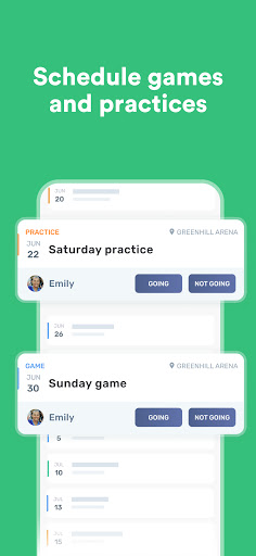 Heja Sports Team Communication screenshot