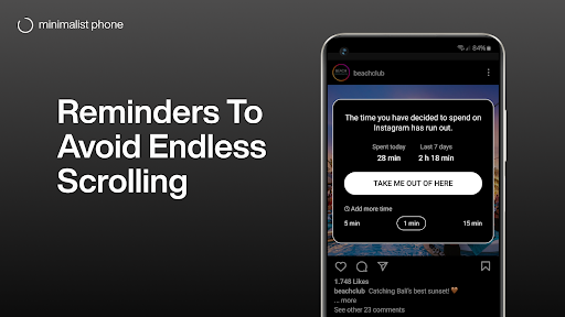 minimalist phone® Screen Time screenshot