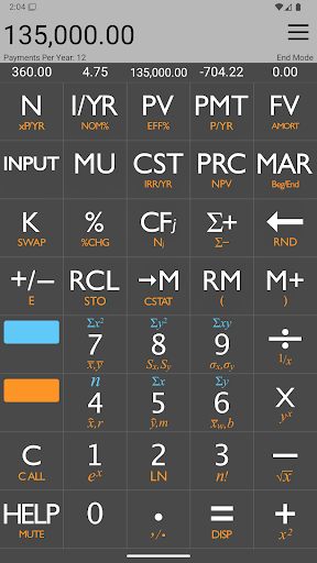10bii Financial Calculator screenshot