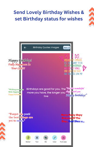 Birthday video maker screenshot