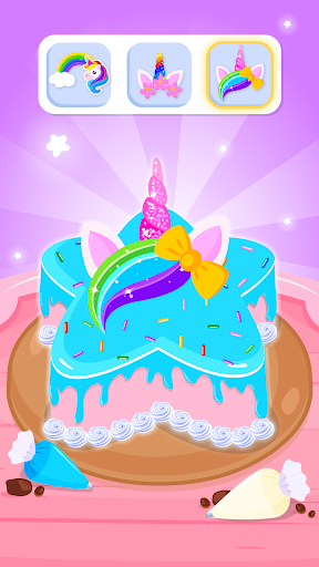 Unicorn Cake Cooking Games 2-6 screenshot