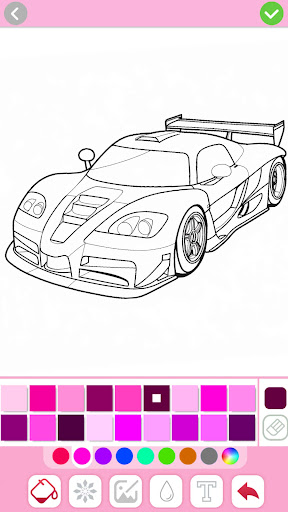 Car coloring games - Color car screenshot