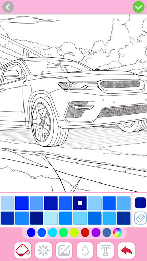 Car coloring games - Color car screenshot