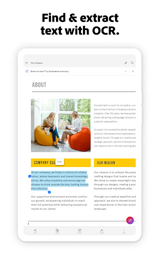Adobe Scan AI PDF Scanner, OCR screenshot