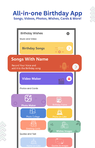 Birthday video maker screenshot
