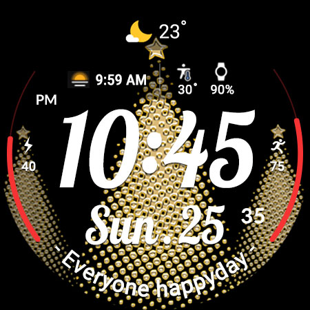 ACRO Happy Christmas Watchface screenshot