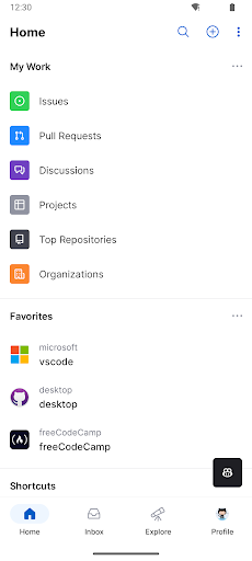 GitHub screenshot