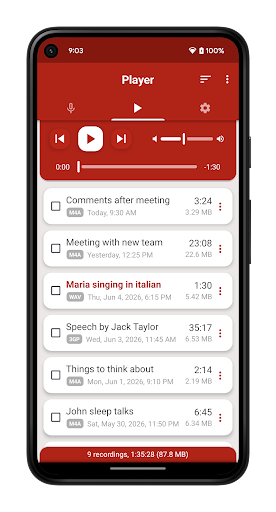 Voice Recorder Pro screenshot