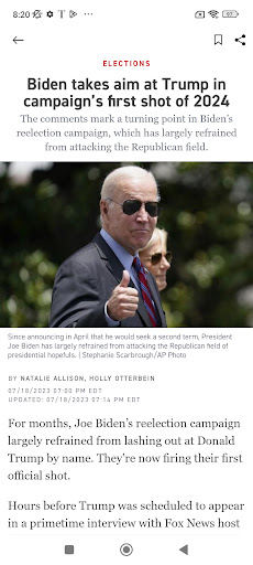 POLITICO screenshot