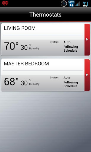 Total Connect Comfort screenshot