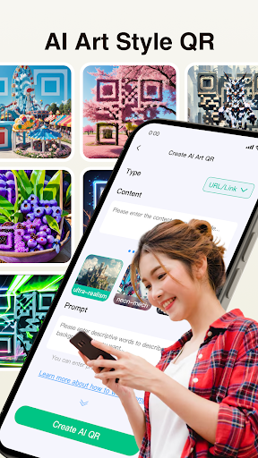 Safe QR Barcode OCR AI Scanner screenshot