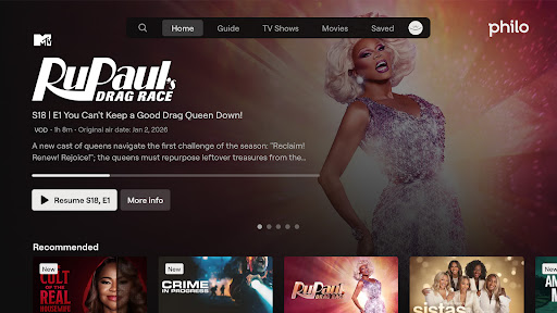Philo: Shows, Movies, Live TV. screenshot