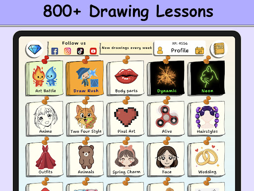 ArtLoop: Learn how to draw screenshot