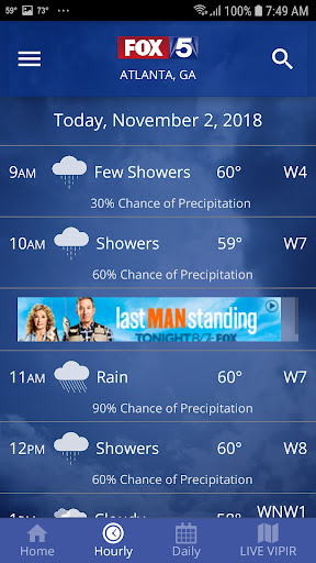 FOX 5 Storm Team Weather Radar screenshot