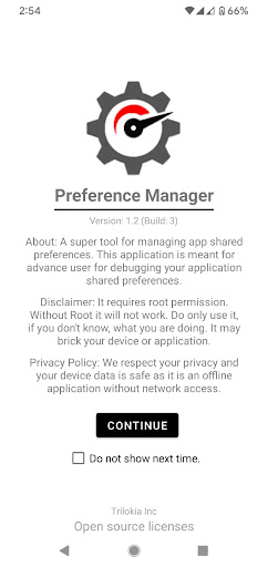 Preference Manager: Addon screenshot
