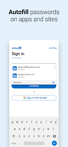 Microsoft Authenticator screenshot