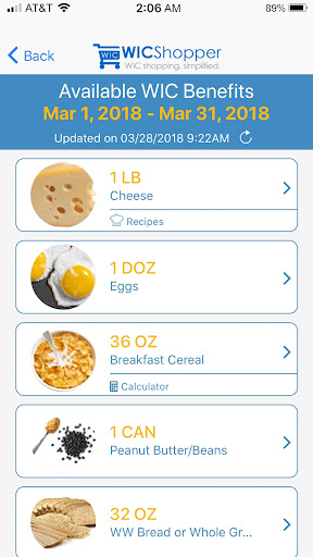 WICShopper screenshot