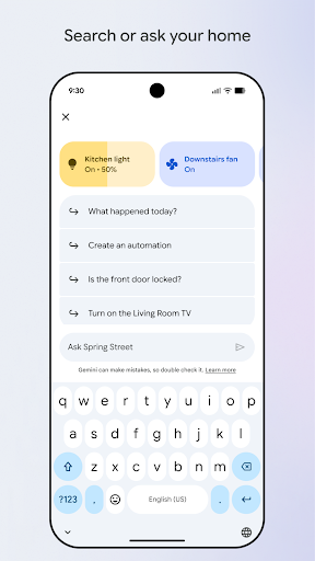 Google Home screenshot