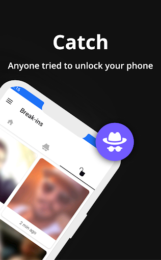 Intruder selfie Who spying me screenshot