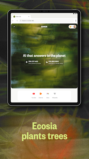 Ecosia: Search to plant trees screenshot