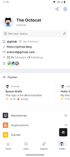 GitHub screenshot