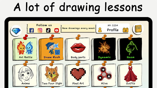 ArtLoop: Learn how to draw screenshot