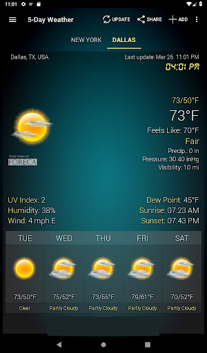 Weather & Clock Widget screenshot