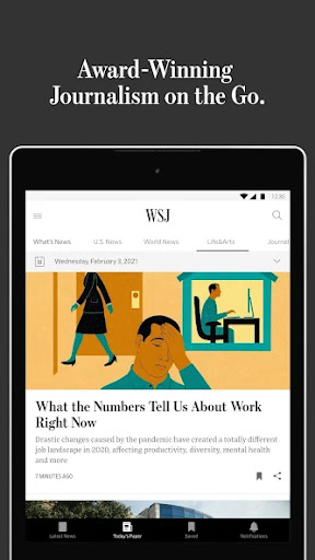 The Wall Street Journal. News screenshot