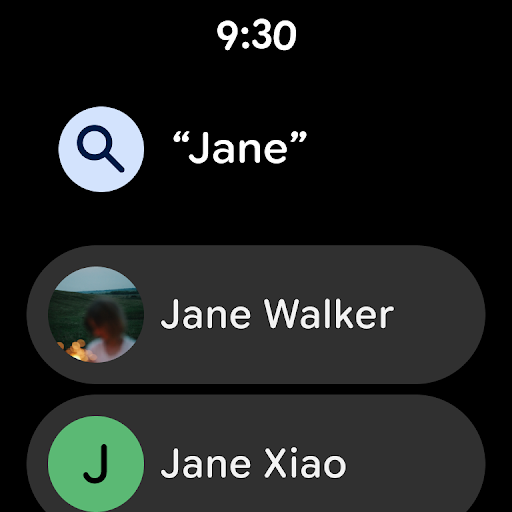 Contacts screenshot