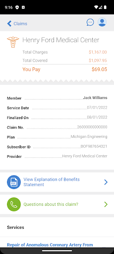 BCBSM screenshot