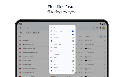 Google Drive screenshot