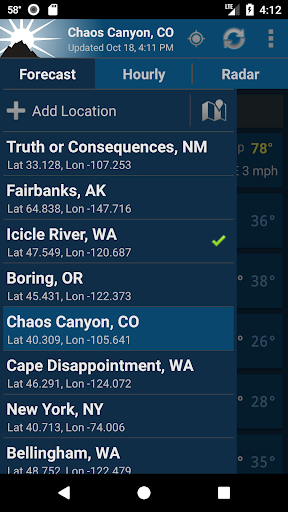 NOAA Weather Unofficial (Pro) screenshot