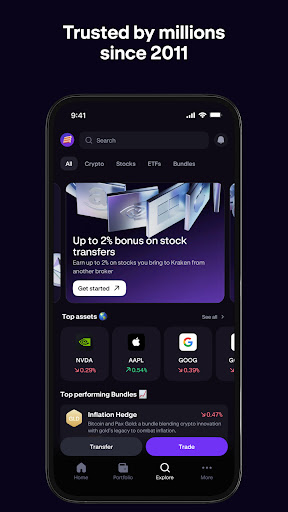Kraken: Buy Crypto & Stocks screenshot