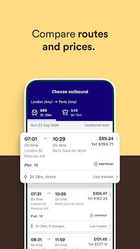 Trainline: Train travel Europe screenshot