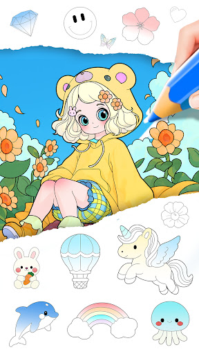 Princess Game Fantasy Coloring screenshot