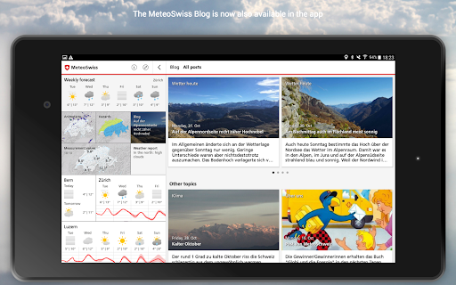 MeteoSwiss screenshot