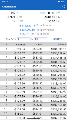 10bii Financial Calculator screenshot