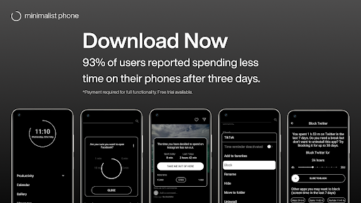 minimalist phone® Screen Time screenshot